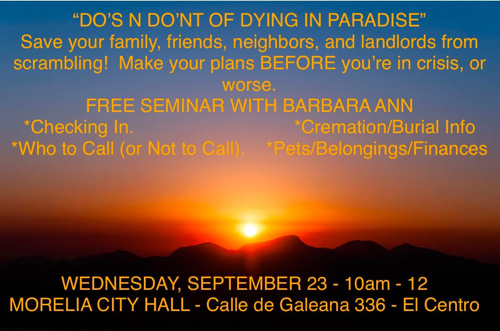 Dying in Paradise flyer