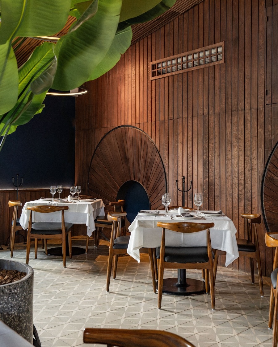 Interior of Santomate Restaurant