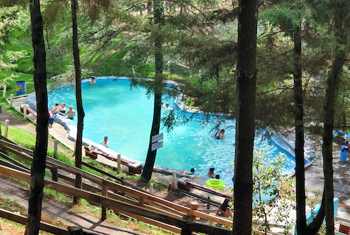 Hot water pool