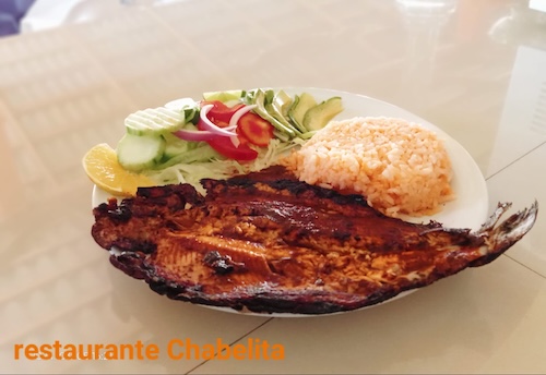 Plate of fried trout