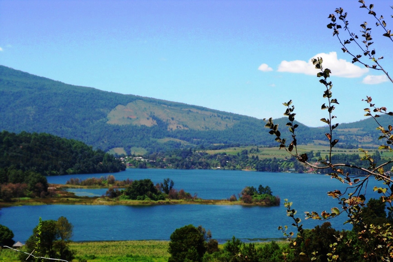 Lake with mountains